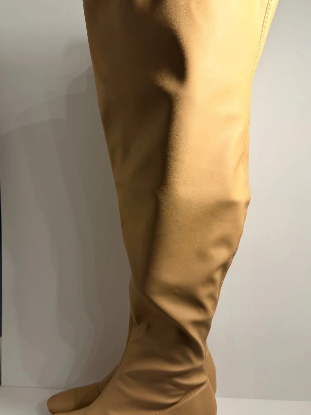 Journee Collection Melika Tan Over Knee Boots 8.5 Extra Wide Calf New